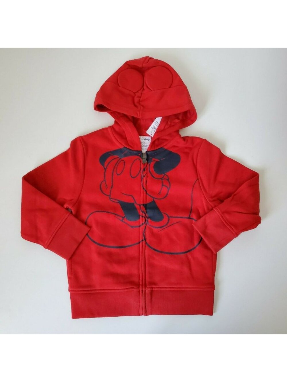 Disney Mickey Mouse Gap Hoodie Sweatshirt Red Boy's Size 5 Years Ears NEW T22